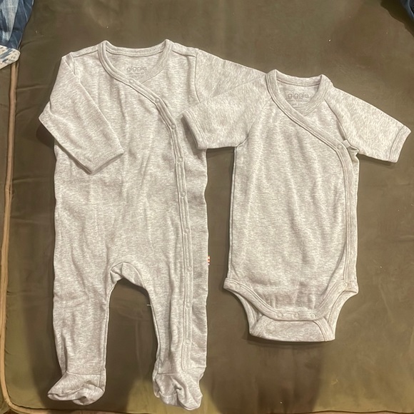 Giggle Snap Onesie & Snap Romper - Picture 1 of 4